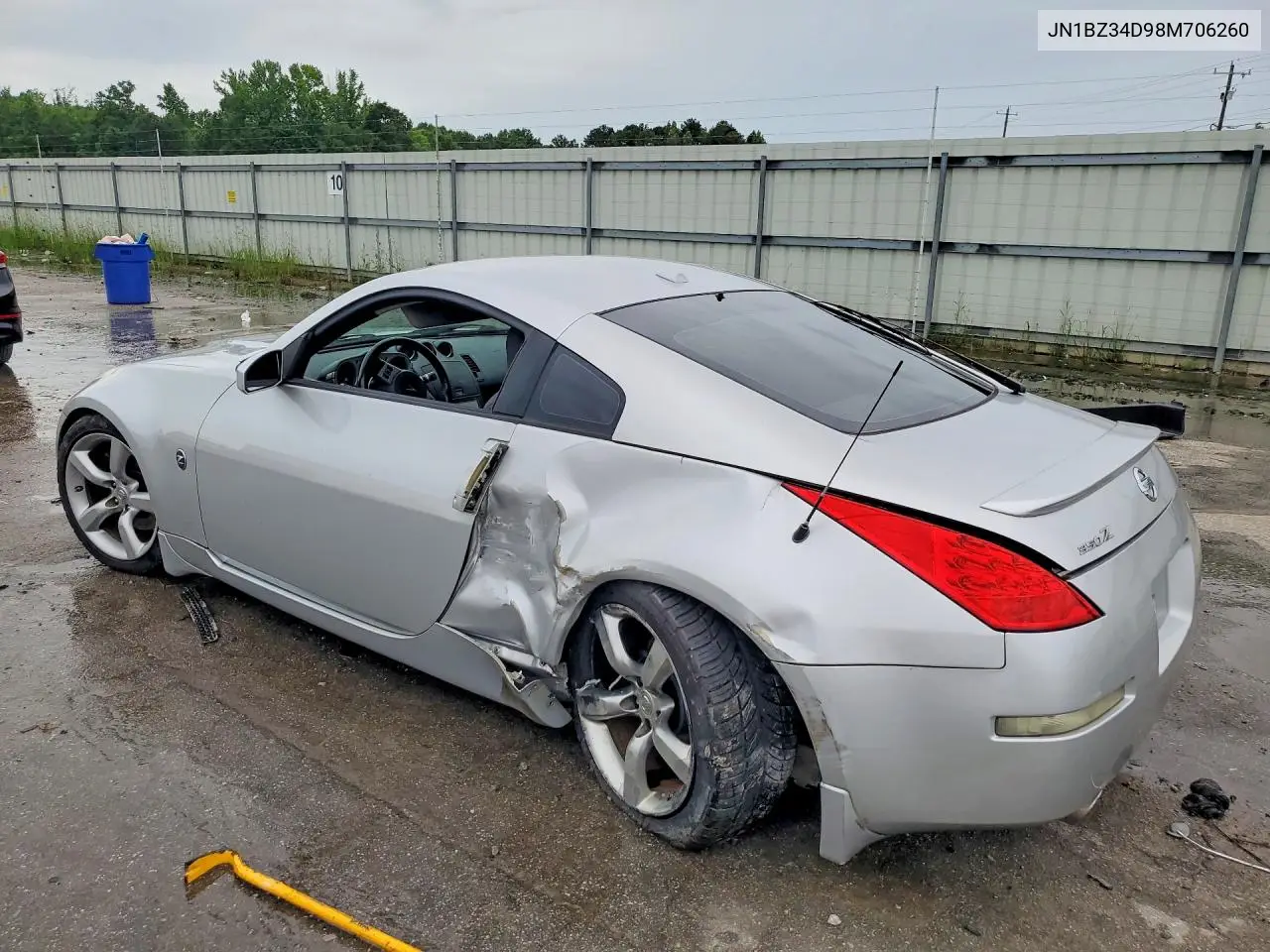 2008 Nissan 350Z Coupe VIN: JN1BZ34D98M706260 Lot: 55406336