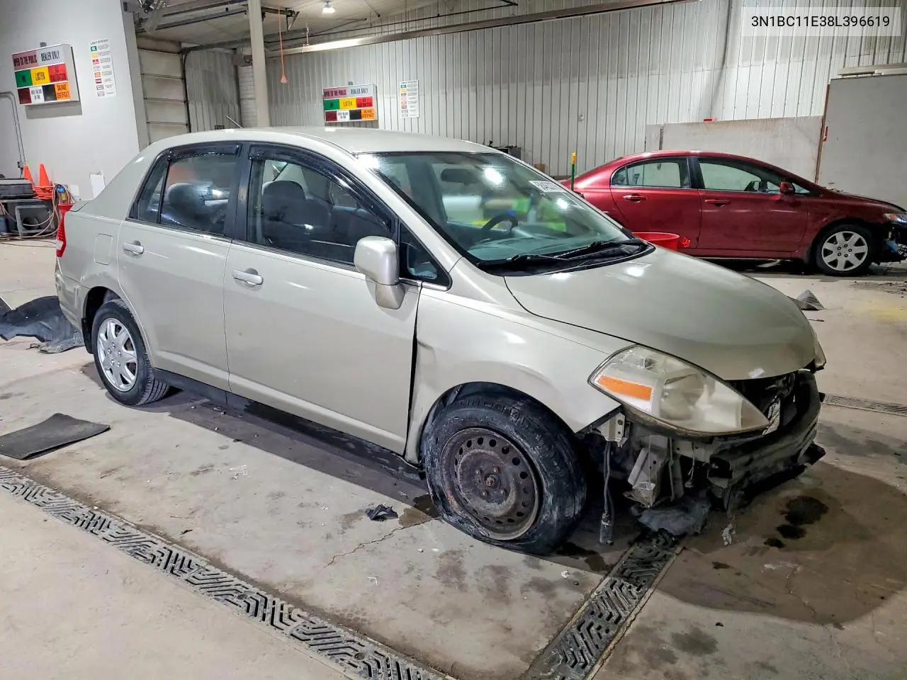 2008 Nissan Versa 1.8 S VIN: 3N1BC11E38L396619 Lot: 58463376