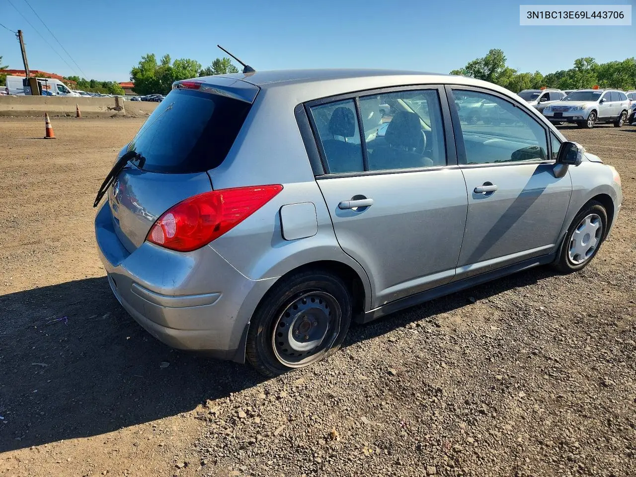 2009 Nissan Versa 1.8 S VIN: 3N1BC13E69L443706 Lot: 55893086