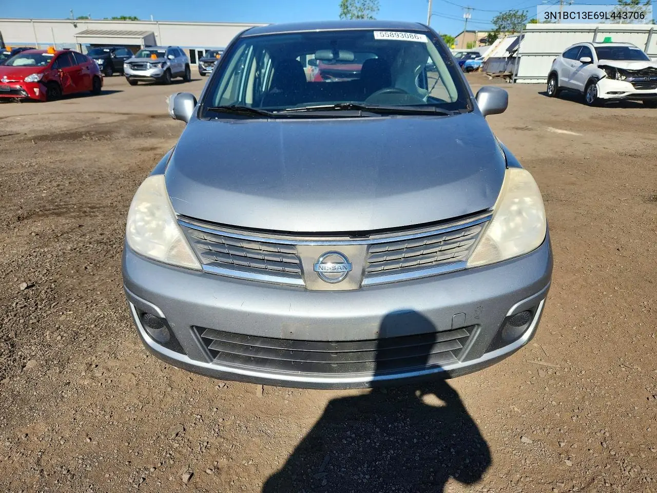 2009 Nissan Versa 1.8 S VIN: 3N1BC13E69L443706 Lot: 55893086