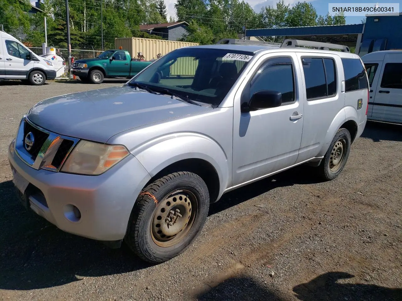 2009 Nissan Pathfinder S VIN: 5N1AR18B49C600341 Lot: 57077126
