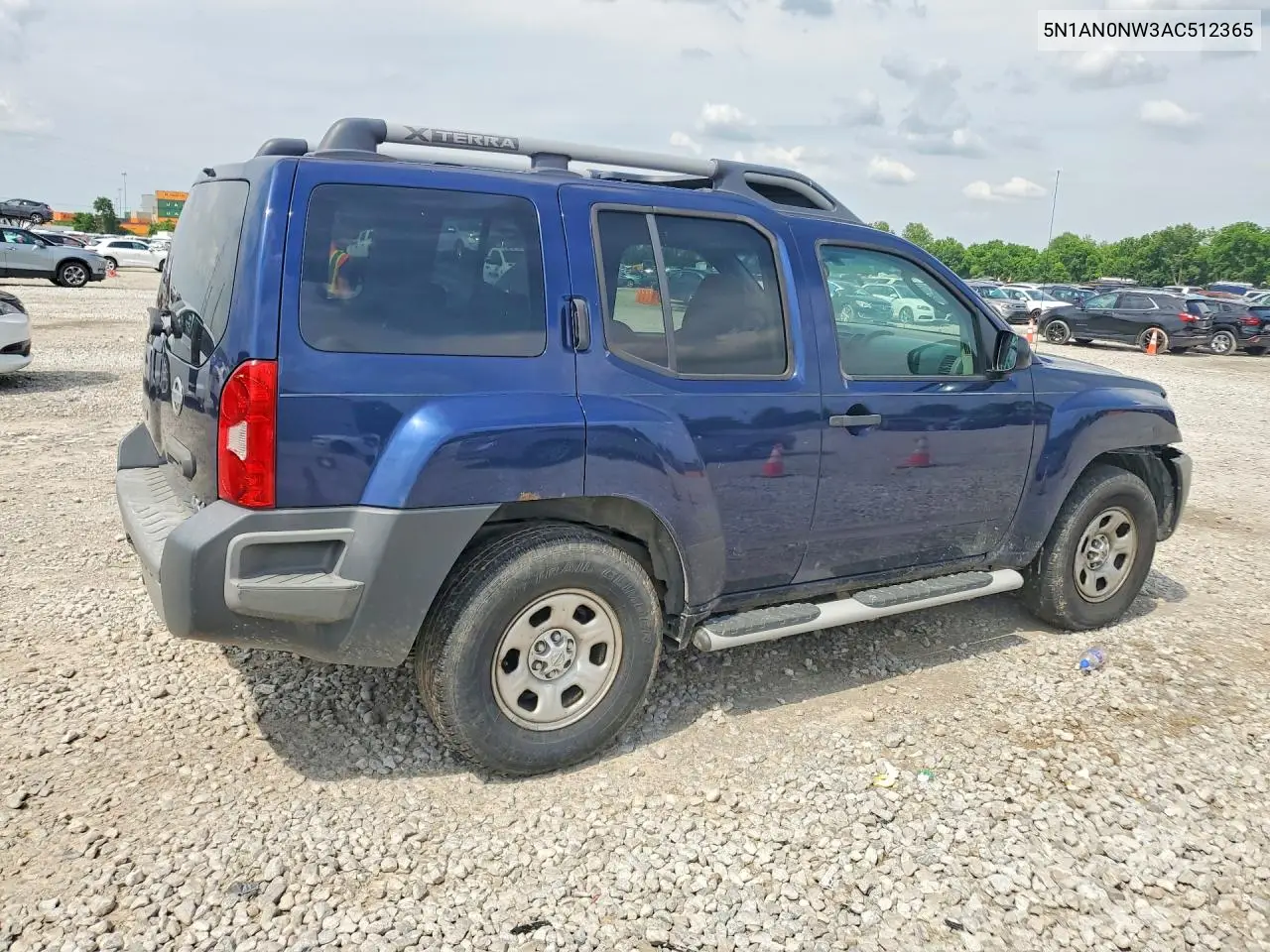 2010 Nissan Xterra X VIN: 5N1AN0NW3AC512365 Lot: 55459666