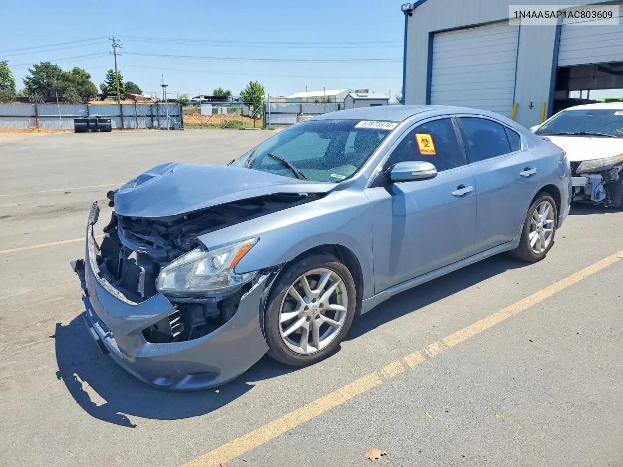 2010 Nissan Maxima 3.5 S VIN: 1N4AA5AP1AC803609 Lot: 57875976