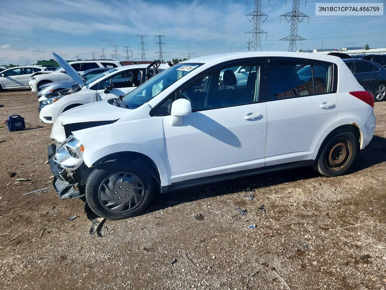 2010 Nissan Versa 1.8 S VIN: 3N1BC1CP7AL456759 Lot: 58221716