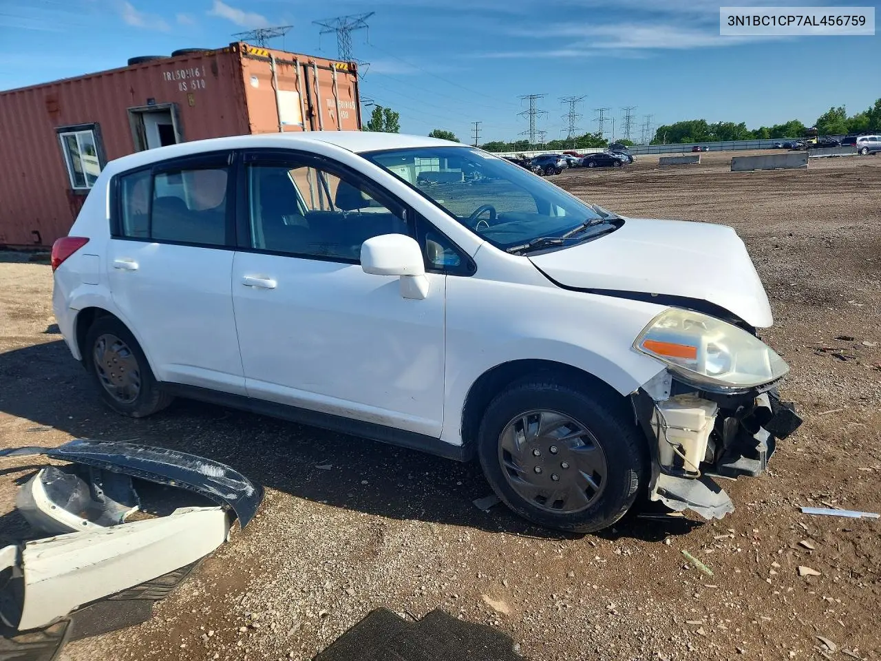 2010 Nissan Versa 1.8 S VIN: 3N1BC1CP7AL456759 Lot: 58221716