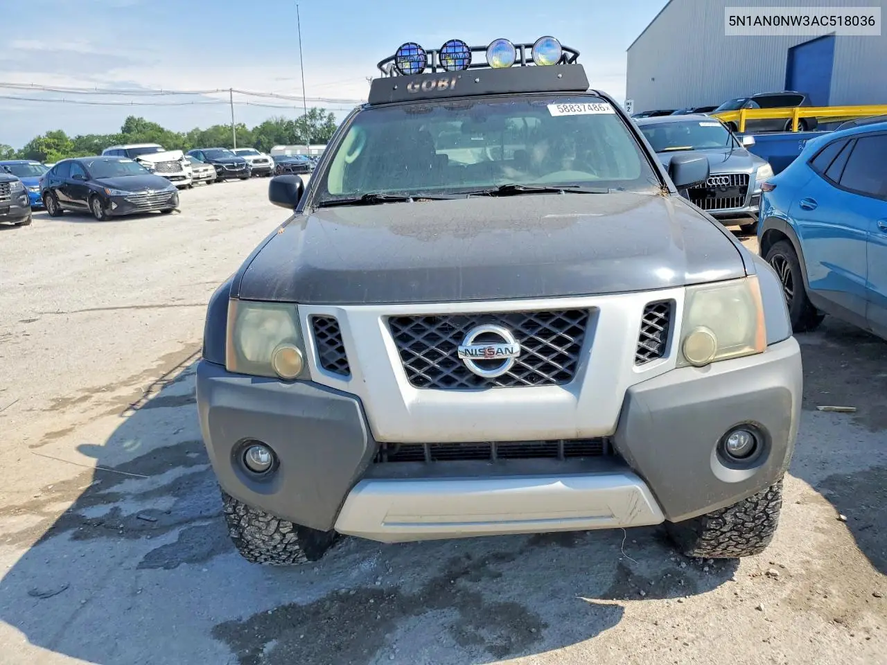 2010 Nissan Xterra X VIN: 5N1AN0NW3AC518036 Lot: 58837486