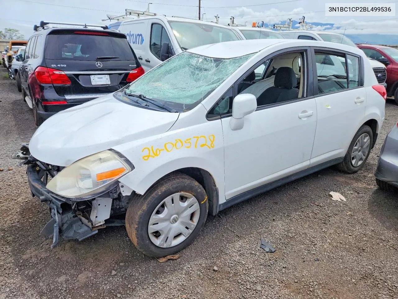 2011 Nissan Versa 1.8 S VIN: 3N1BC1CP2BL499536 Lot: 46366126