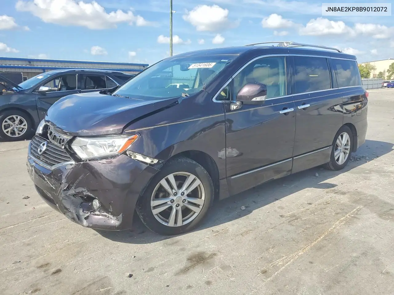 2011 Nissan Quest 3.5 S VIN: JN8AE2KP8B9012072 Lot: 51541606