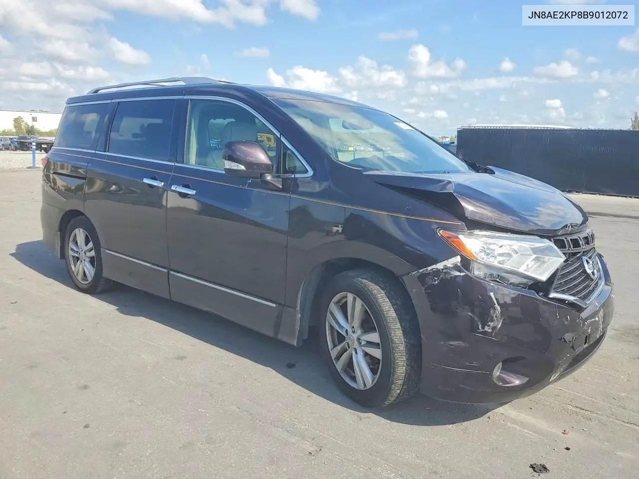 2011 Nissan Quest 3.5 S VIN: JN8AE2KP8B9012072 Lot: 51541606