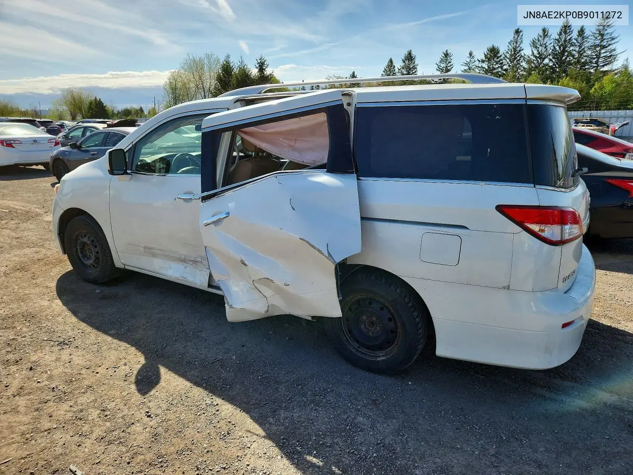 2011 Nissan Quest 3.5 S VIN: JN8AE2KP0B9011272 Lot: 53457006