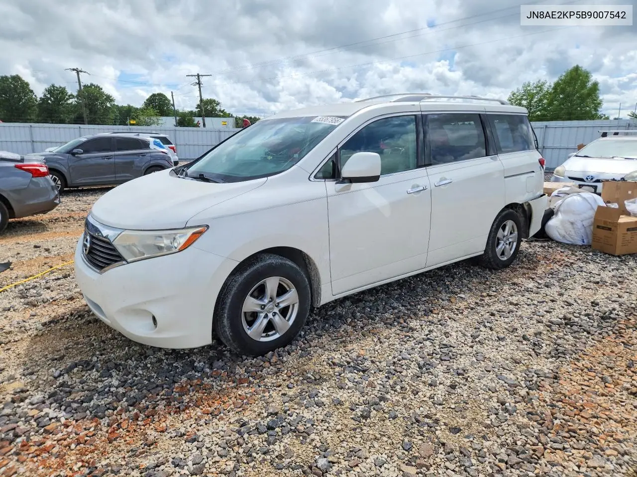 2011 Nissan Quest 3.5 S VIN: JN8AE2KP5B9007542 Lot: 55367956