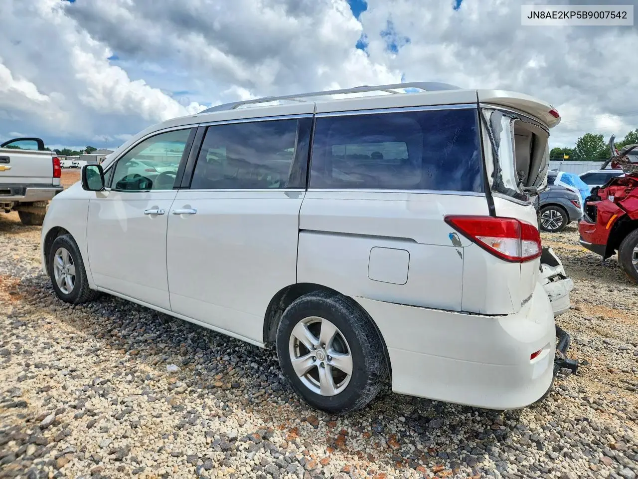 2011 Nissan Quest 3.5 S VIN: JN8AE2KP5B9007542 Lot: 55367956