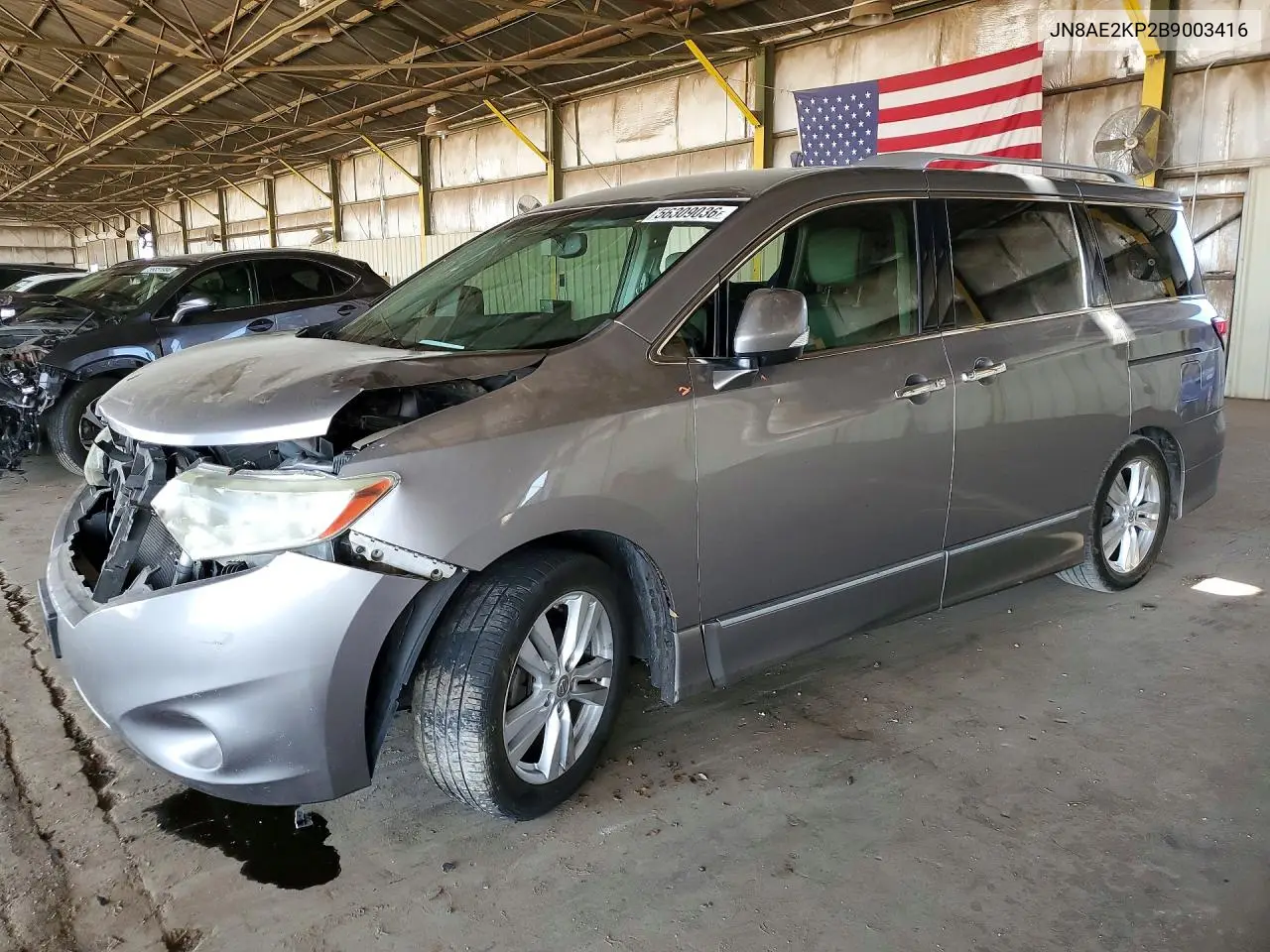 2011 Nissan Quest 3.5 S VIN: JN8AE2KP2B9003416 Lot: 56309036