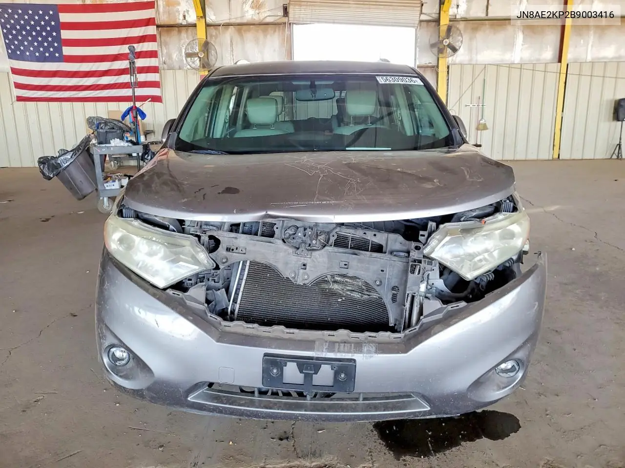 2011 Nissan Quest 3.5 S VIN: JN8AE2KP2B9003416 Lot: 56309036