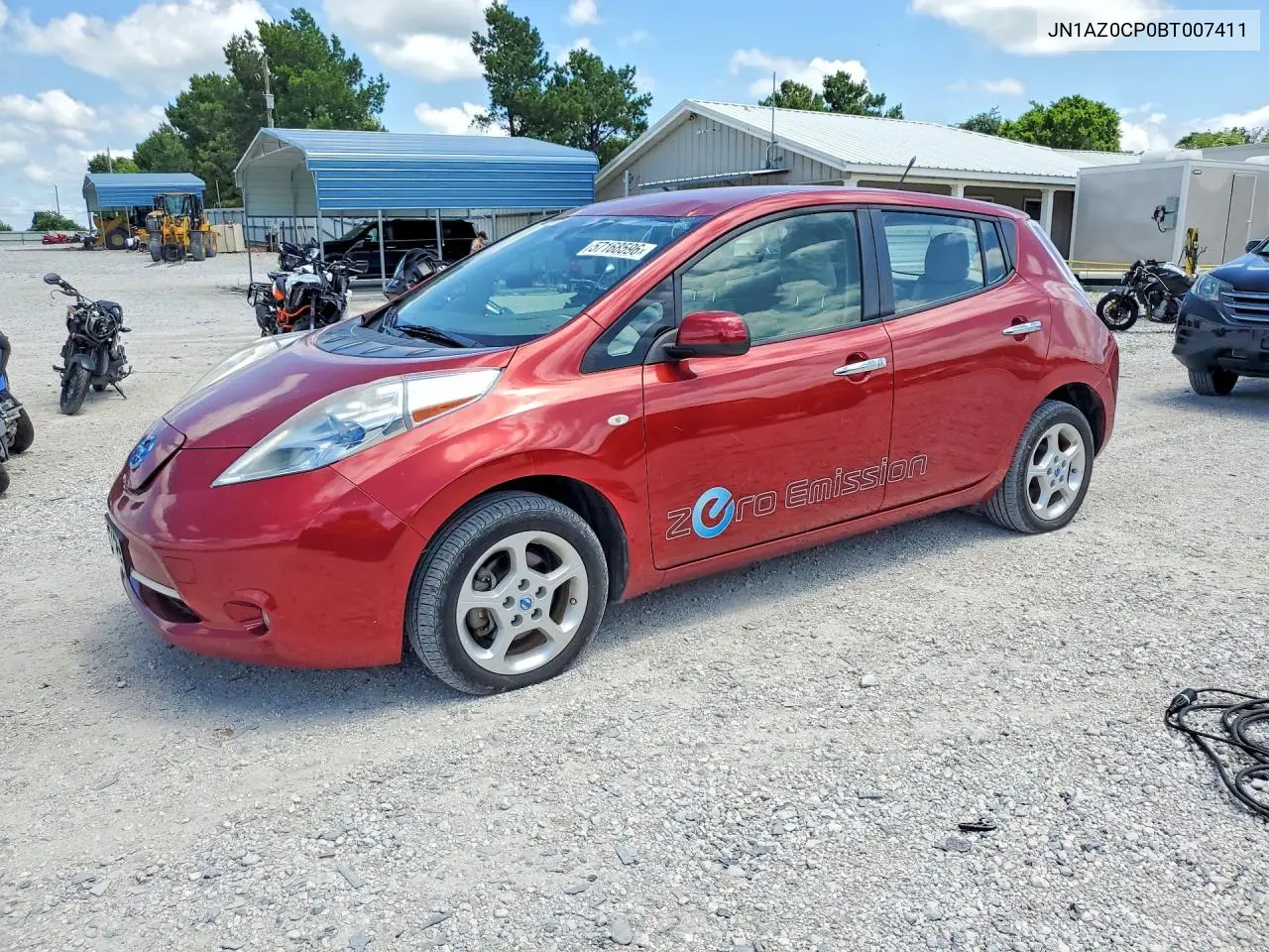 2011 Nissan Leaf Sv VIN: JN1AZ0CP0BT007411 Lot: 57168596