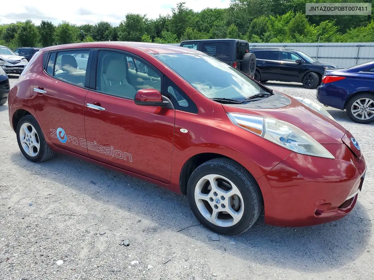 2011 Nissan Leaf Sv VIN: JN1AZ0CP0BT007411 Lot: 57168596