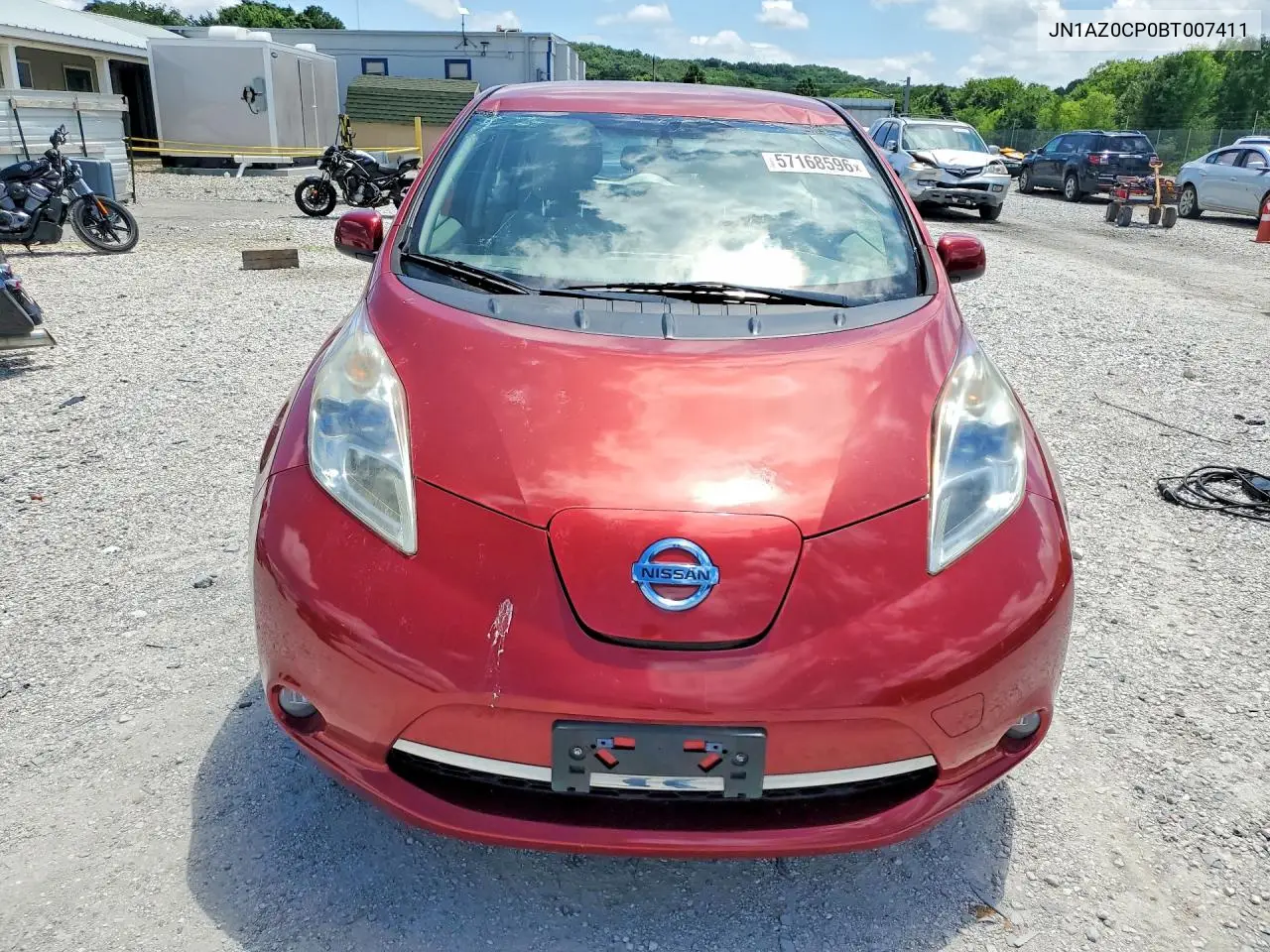 2011 Nissan Leaf Sv VIN: JN1AZ0CP0BT007411 Lot: 57168596