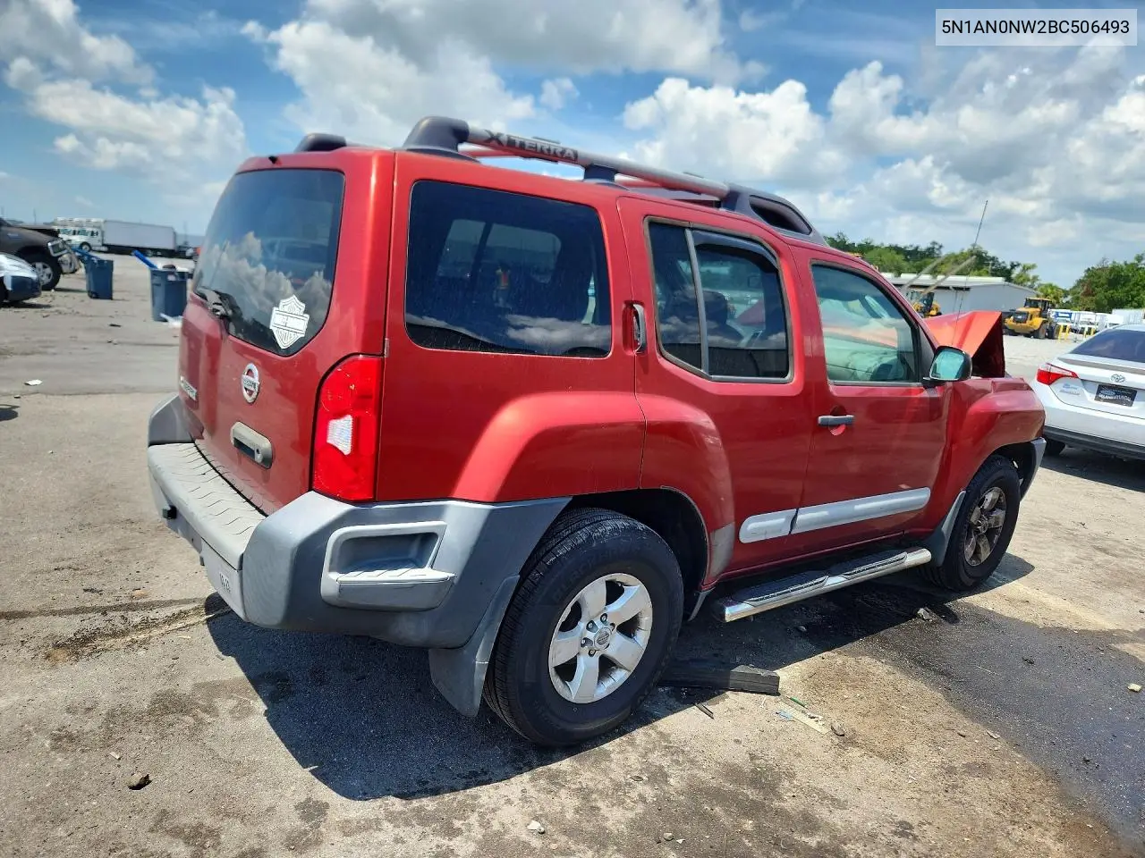 2011 Nissan Xterra X VIN: 5N1AN0NW2BC506493 Lot: 57184386