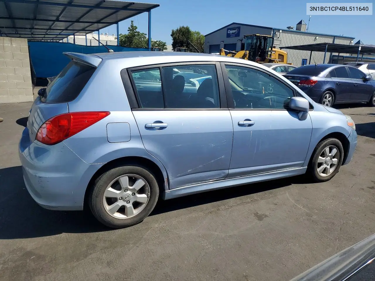 2011 Nissan Versa 1.8 S VIN: 3N1BC1CP4BL511640 Lot: 57599726