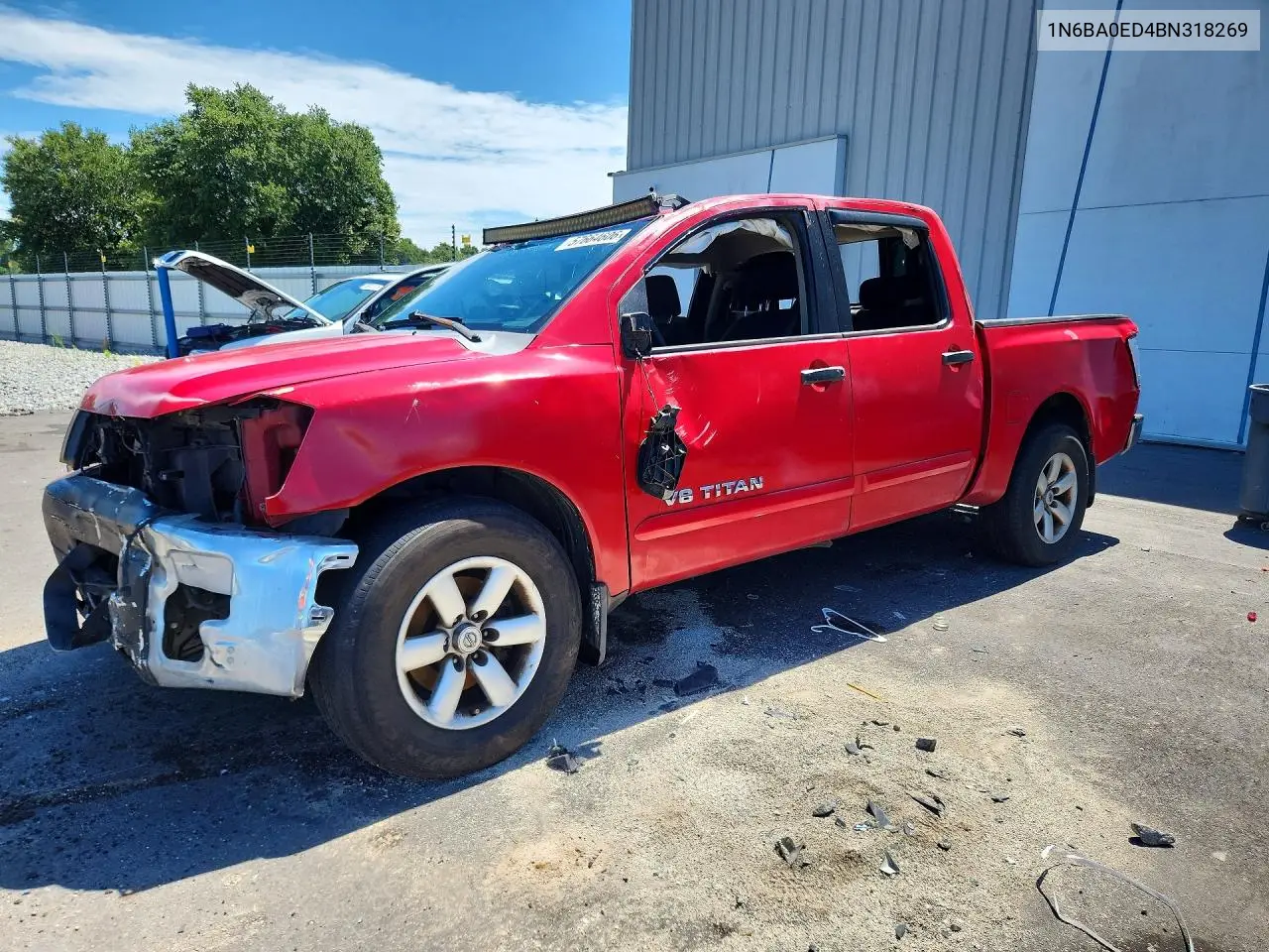 2011 Nissan Titan Sv VIN: 1N6BA0ED4BN318269 Lot: 57664606