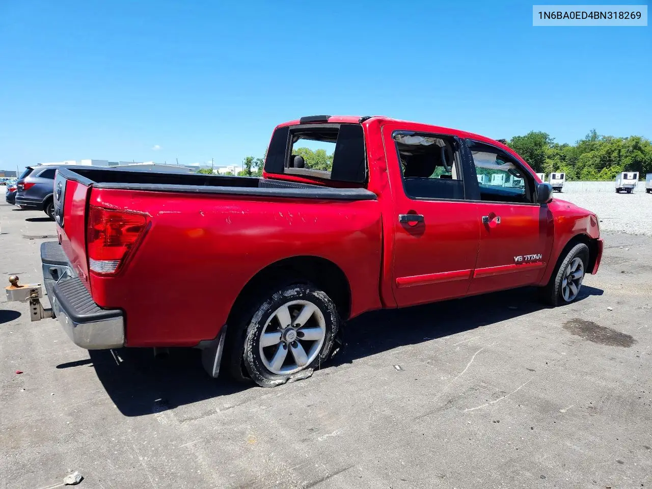2011 Nissan Titan Sv VIN: 1N6BA0ED4BN318269 Lot: 57664606