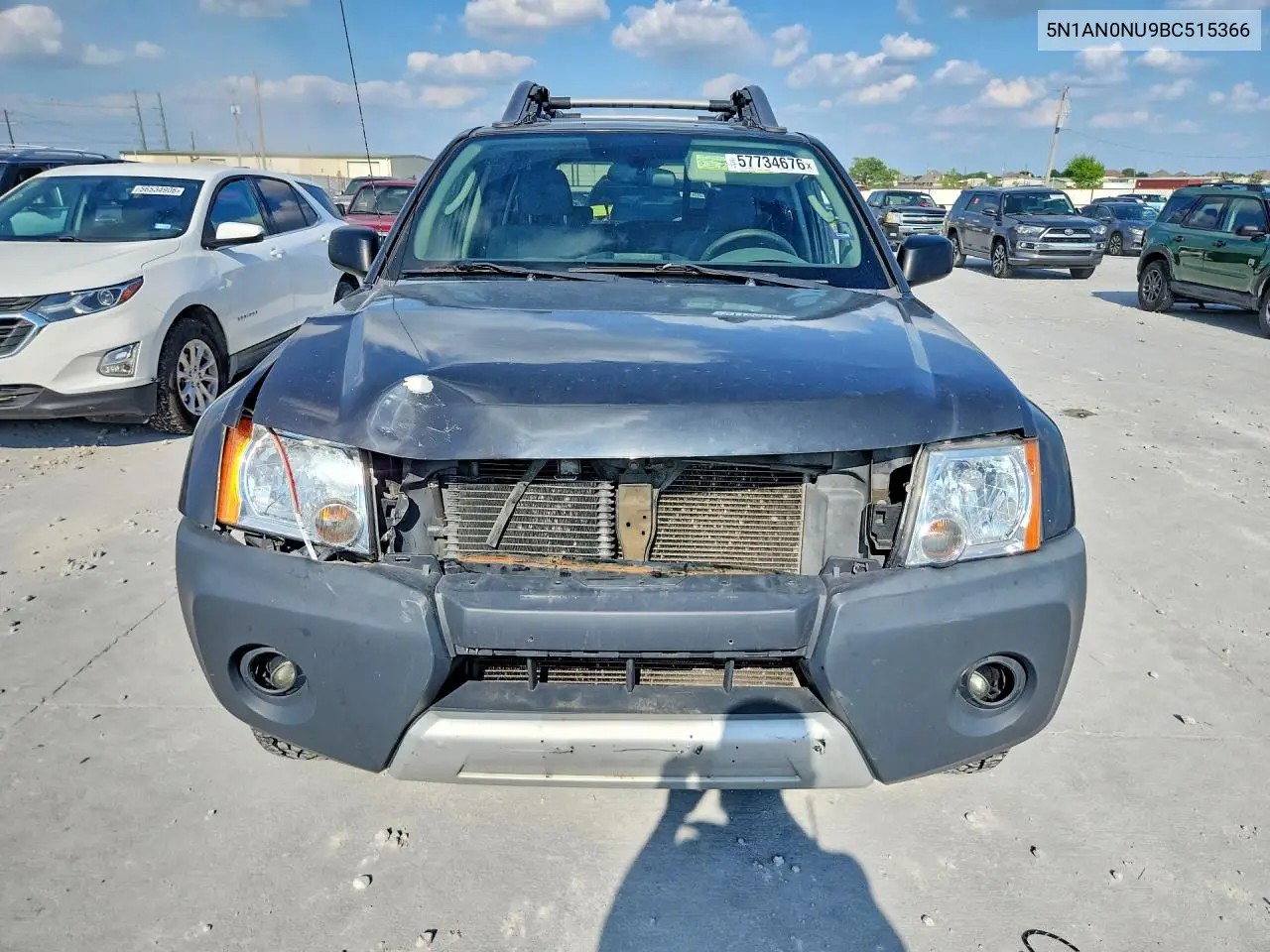 2011 Nissan Xterra X VIN: 5N1AN0NU9BC515366 Lot: 57734676