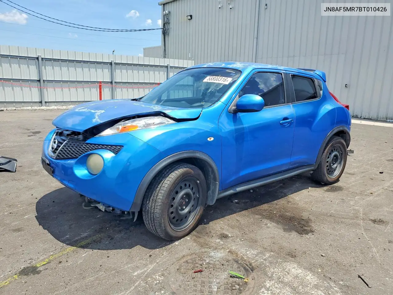 2011 Nissan Juke S VIN: JN8AF5MR7BT010426 Lot: 58800316