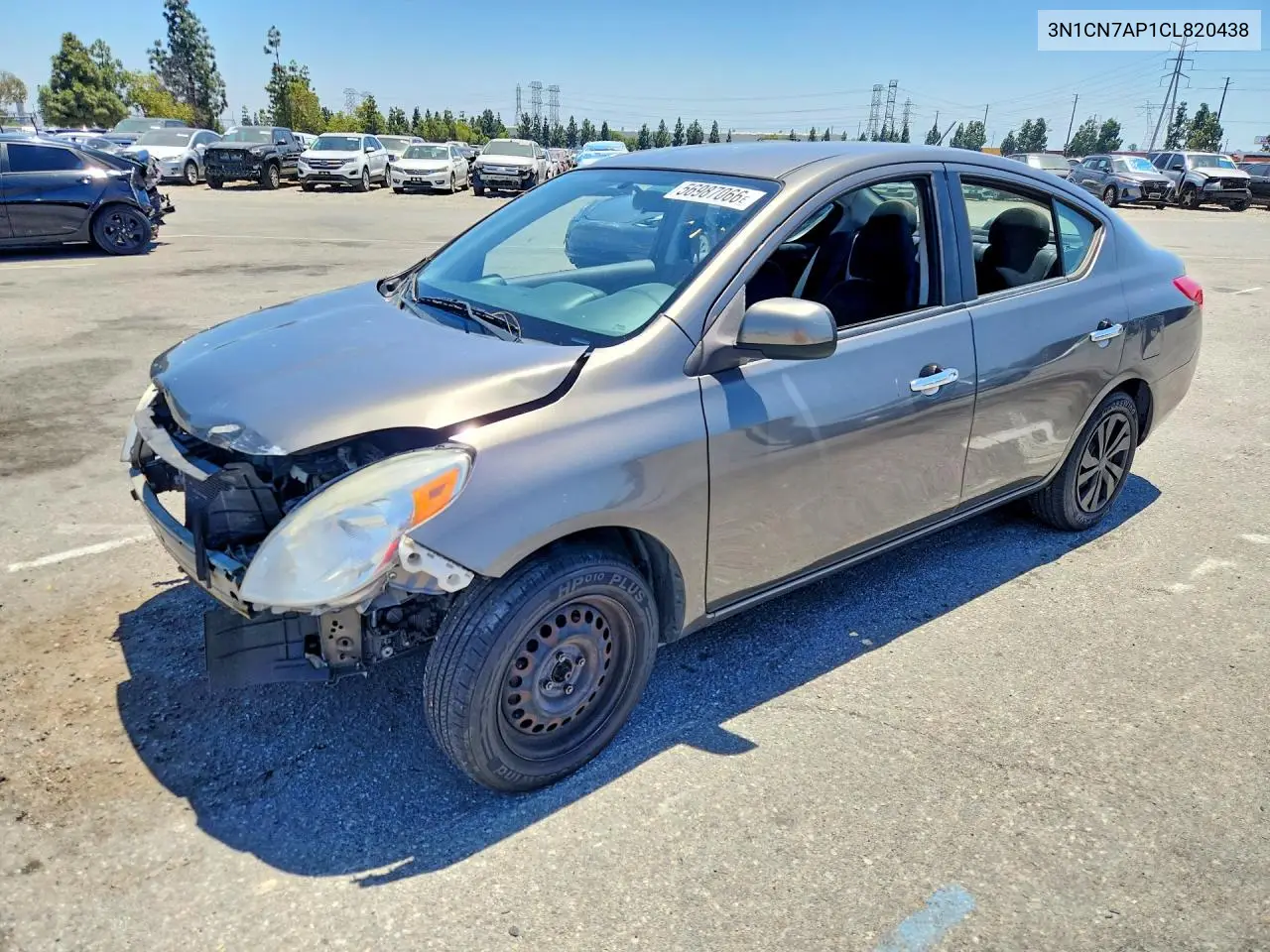 2012 Nissan Versa 1.6 S VIN: 3N1CN7AP1CL820438 Lot: 56987066