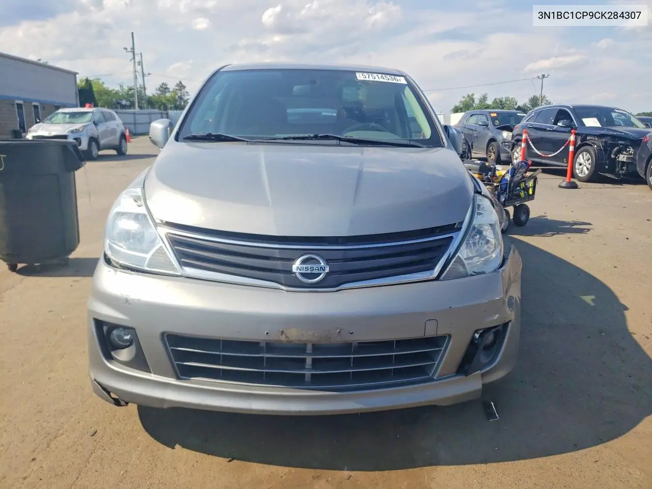 2012 Nissan Versa 1.8 S VIN: 3N1BC1CP9CK284307 Lot: 57514536