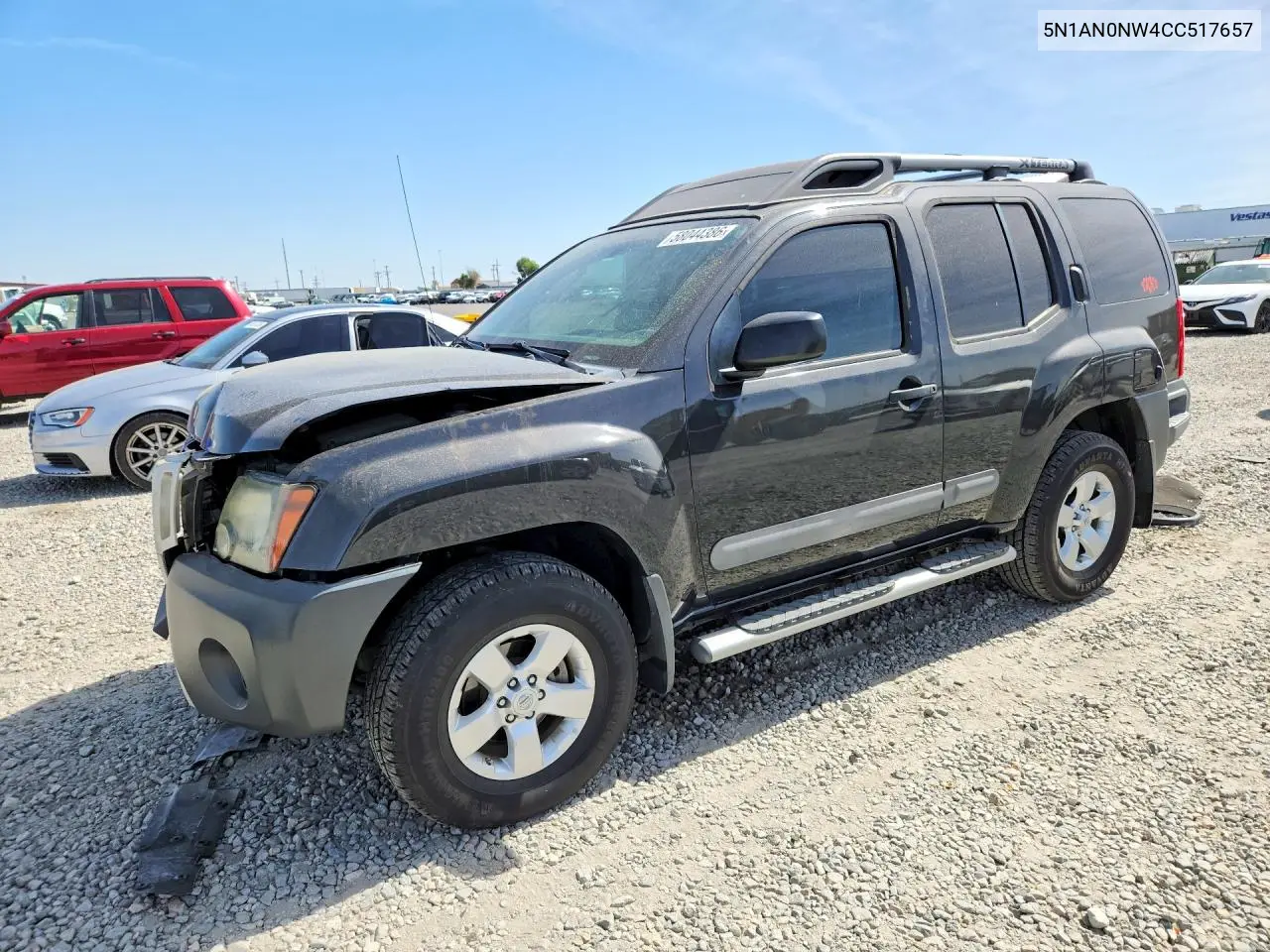 2012 Nissan Xterra X VIN: 5N1AN0NW4CC517657 Lot: 58044386