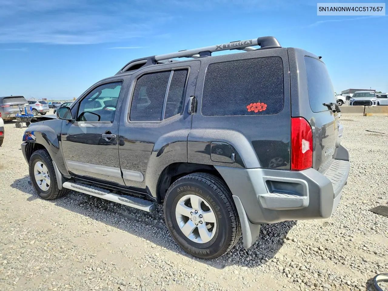 2012 Nissan Xterra X VIN: 5N1AN0NW4CC517657 Lot: 58044386