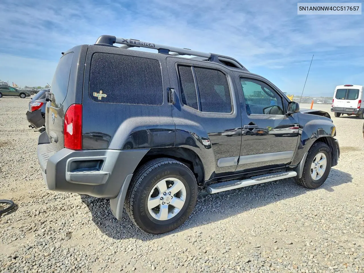 2012 Nissan Xterra X VIN: 5N1AN0NW4CC517657 Lot: 58044386