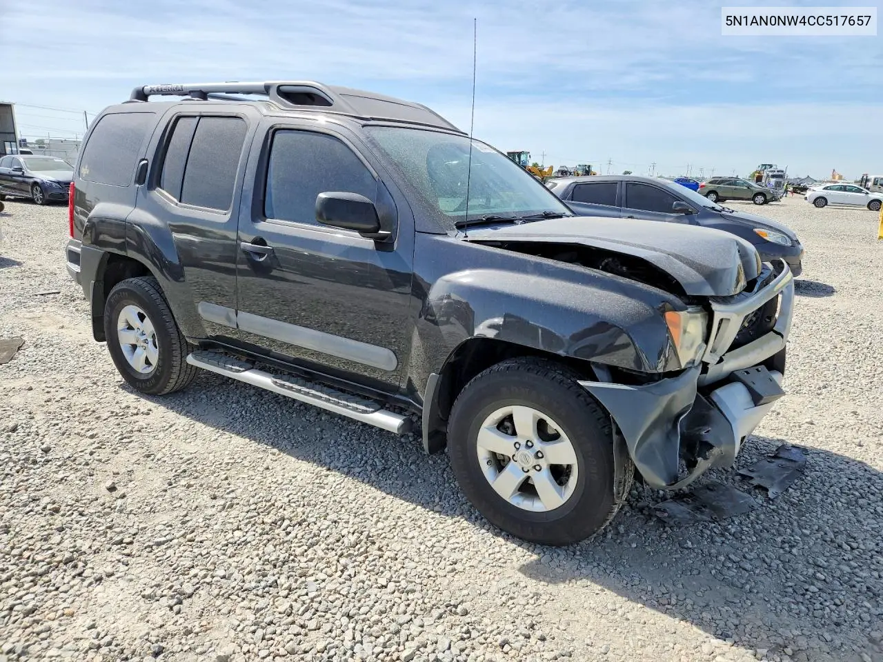 2012 Nissan Xterra X VIN: 5N1AN0NW4CC517657 Lot: 58044386