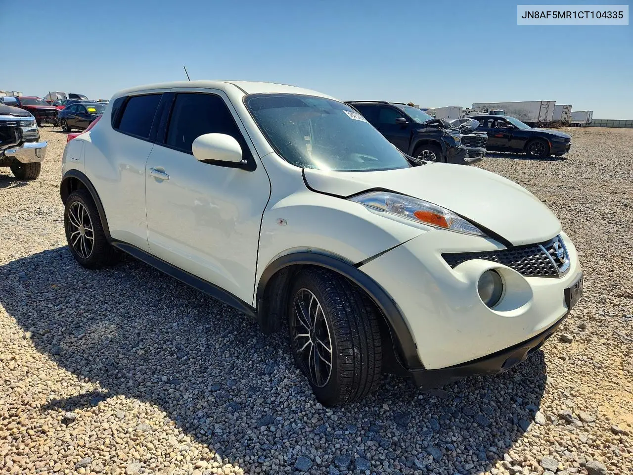 2012 Nissan Juke S VIN: JN8AF5MR1CT104335 Lot: 58426326