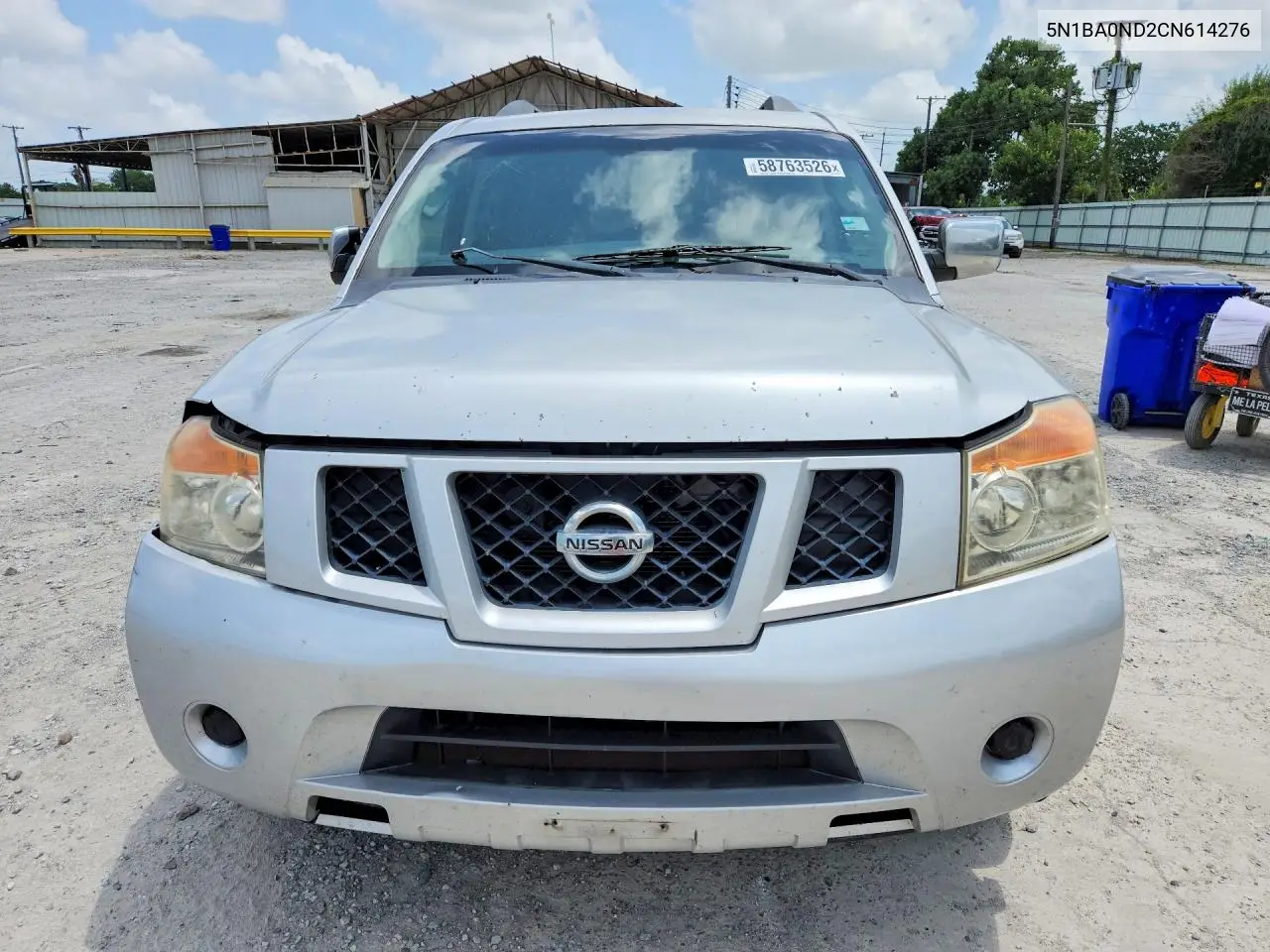 2012 Nissan Armada Sv VIN: 5N1BA0ND2CN614276 Lot: 58763526