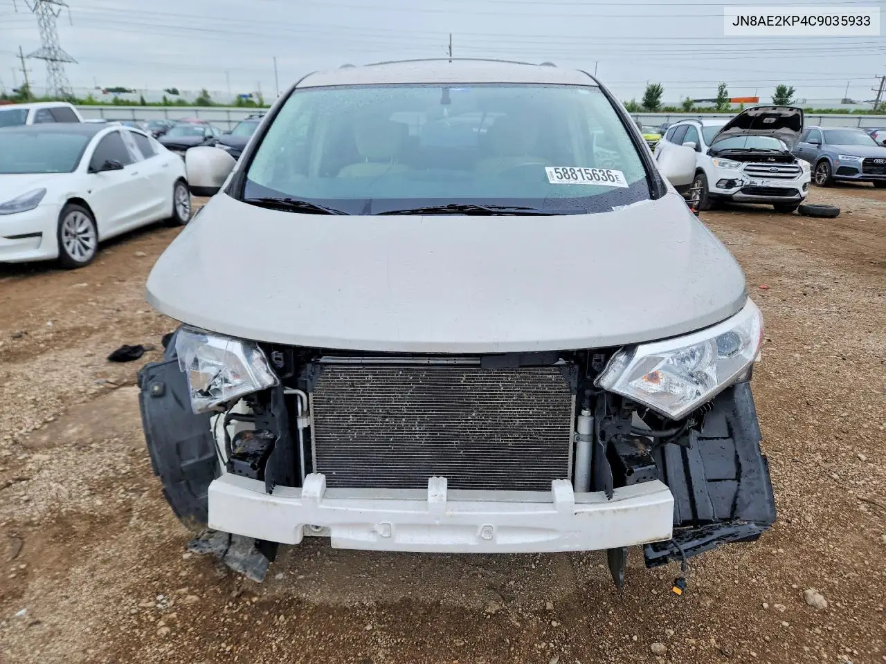 2012 Nissan Quest 3.5 S VIN: JN8AE2KP4C9035933 Lot: 58815636