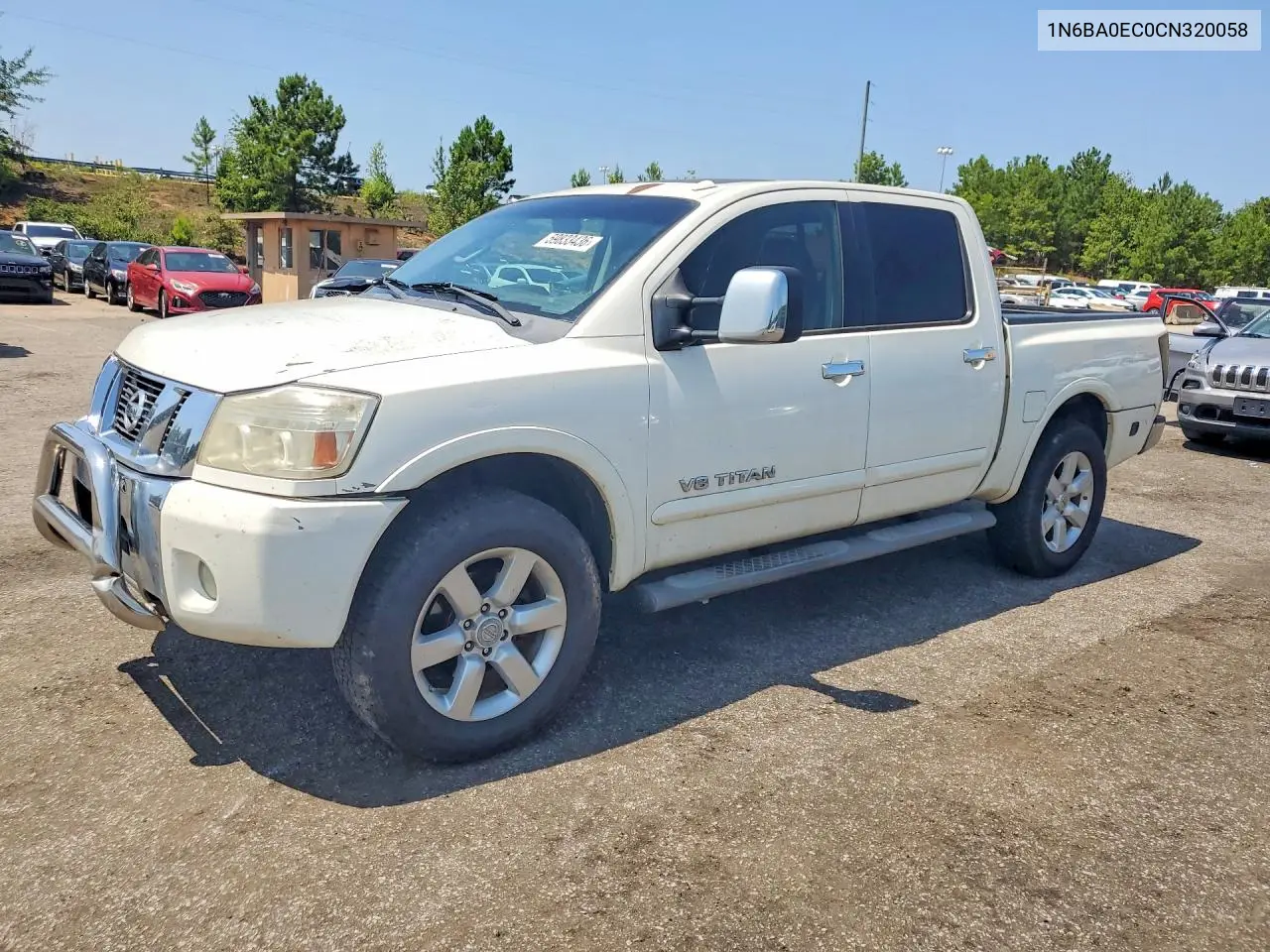 2012 Nissan Titan Sv VIN: 1N6BA0EC0CN320058 Lot: 59833436