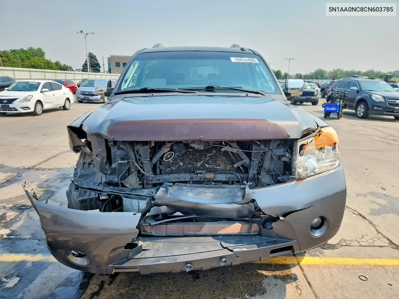 2012 Nissan Armada Sv VIN: 5N1AA0NC8CN603785 Lot: 59833486