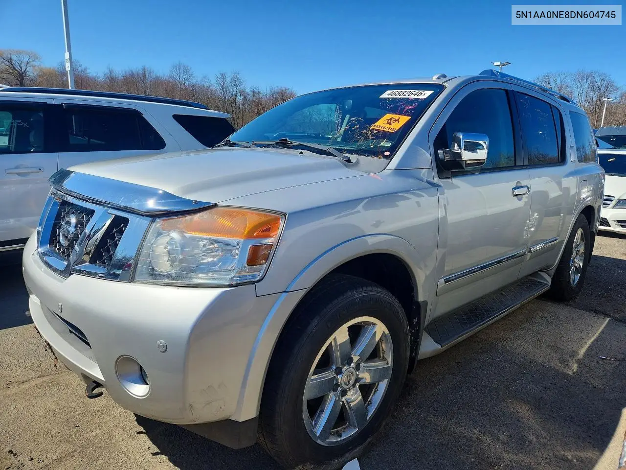 2013 Nissan Armada Platinum VIN: 5N1AA0NE8DN604745 Lot: 46882646
