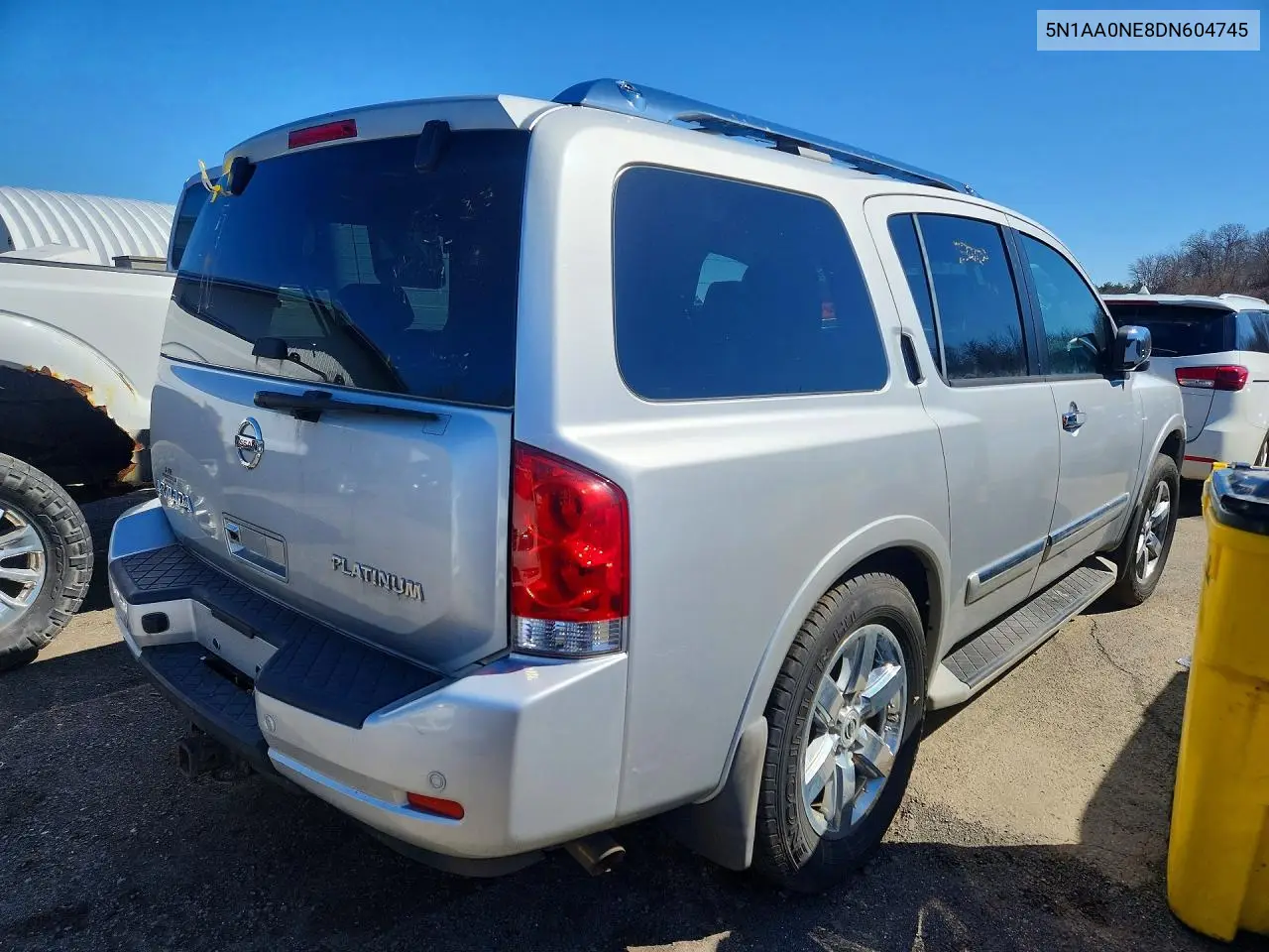 2013 Nissan Armada Platinum VIN: 5N1AA0NE8DN604745 Lot: 46882646