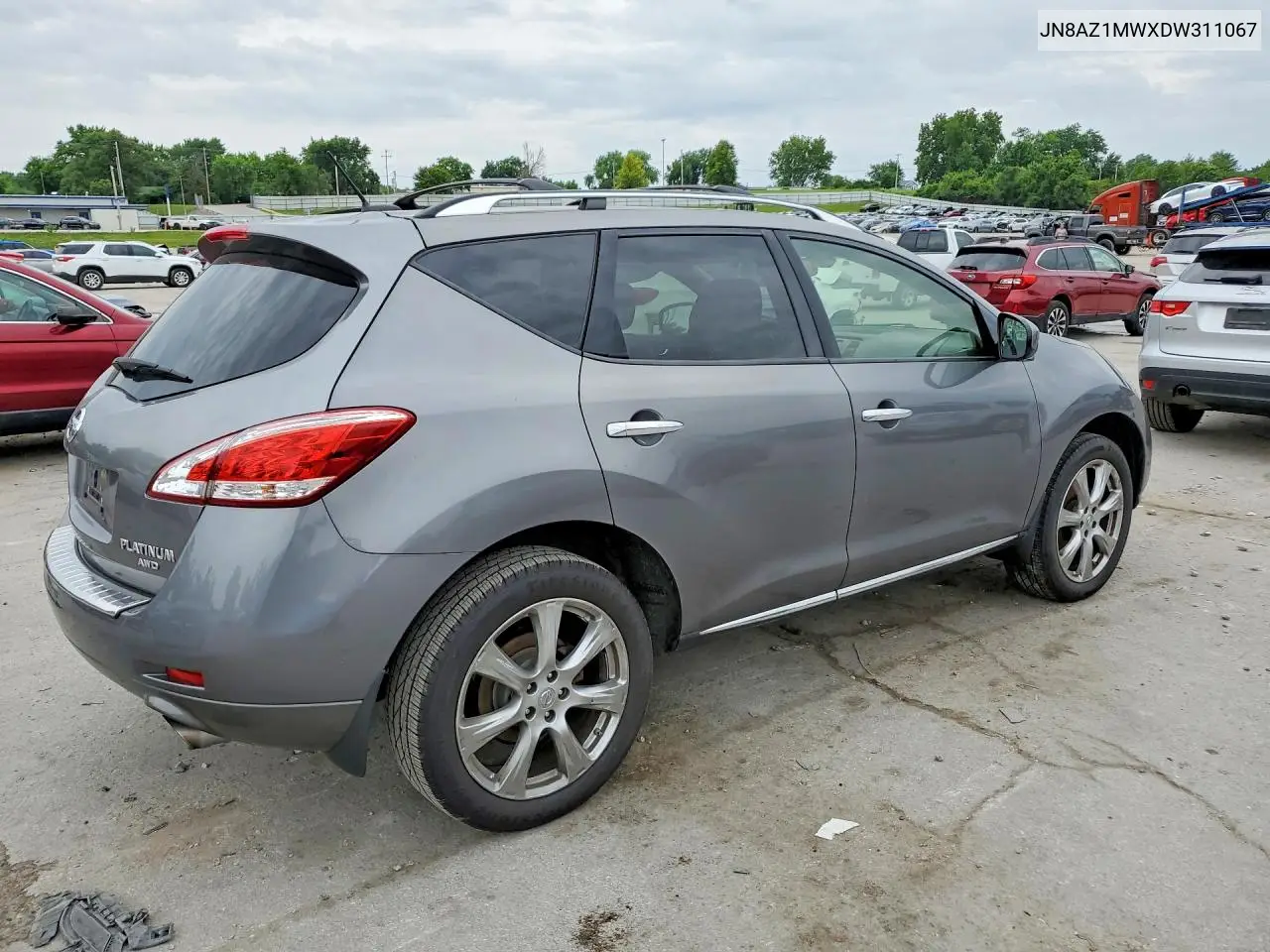 2013 Nissan Murano S VIN: JN8AZ1MWXDW311067 Lot: 55002556