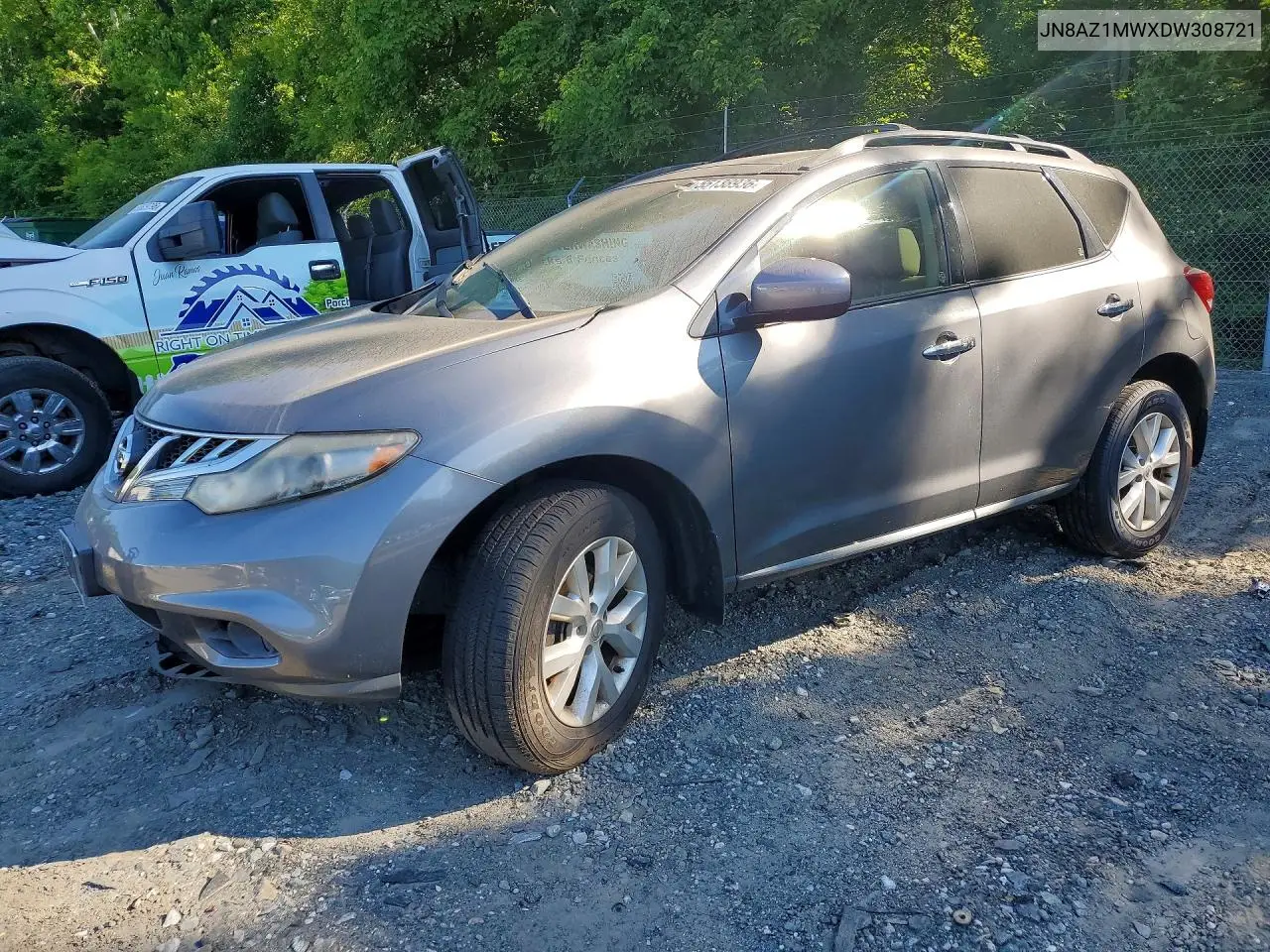 2013 Nissan Murano S VIN: JN8AZ1MWXDW308721 Lot: 55138936
