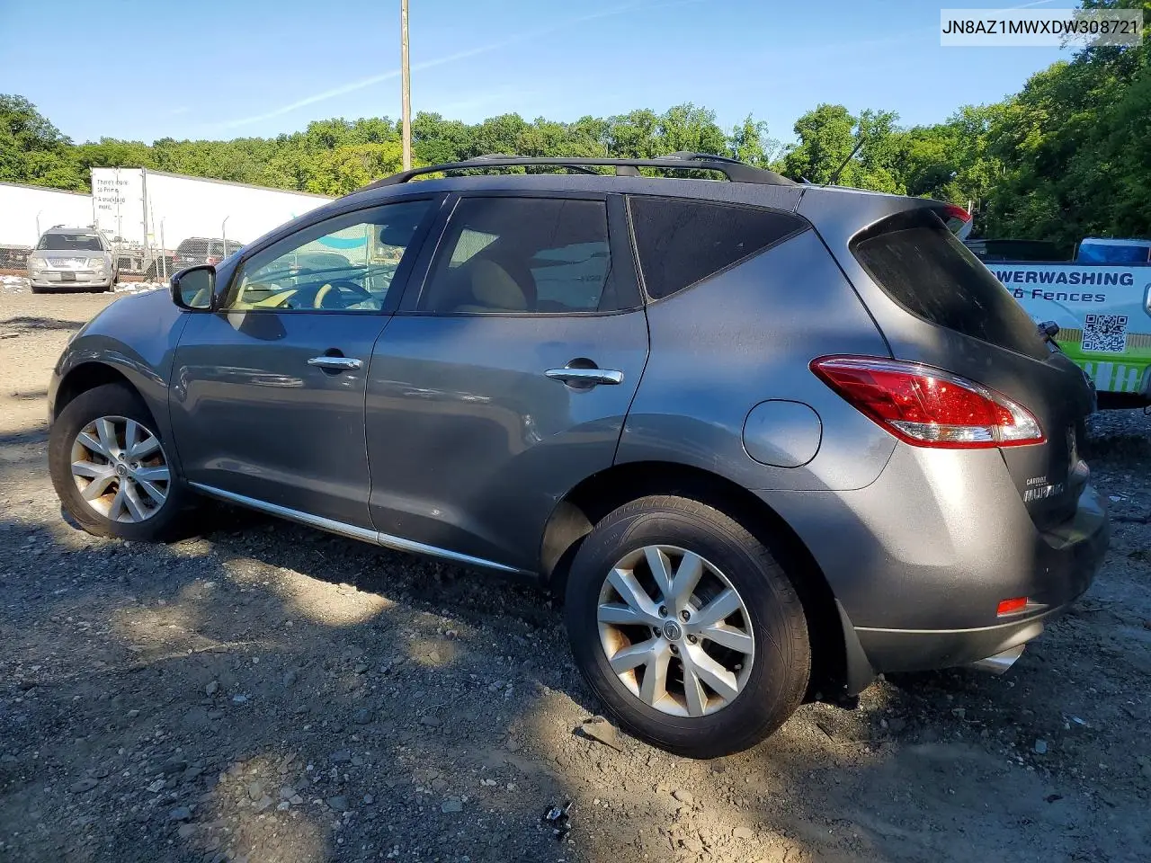 2013 Nissan Murano S VIN: JN8AZ1MWXDW308721 Lot: 55138936