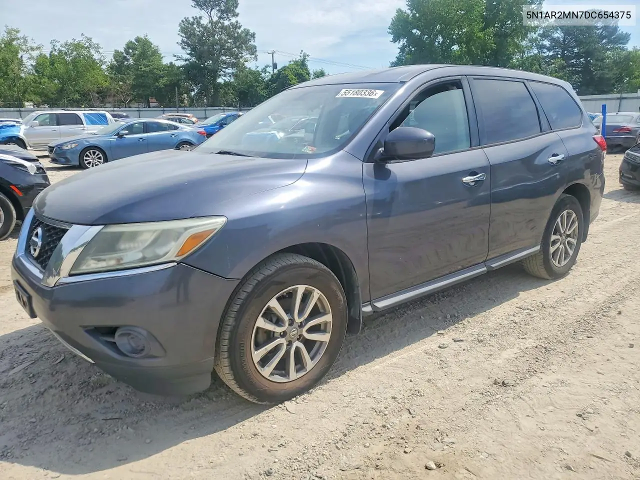 2013 Nissan Pathfinder S VIN: 5N1AR2MN7DC654375 Lot: 55180336