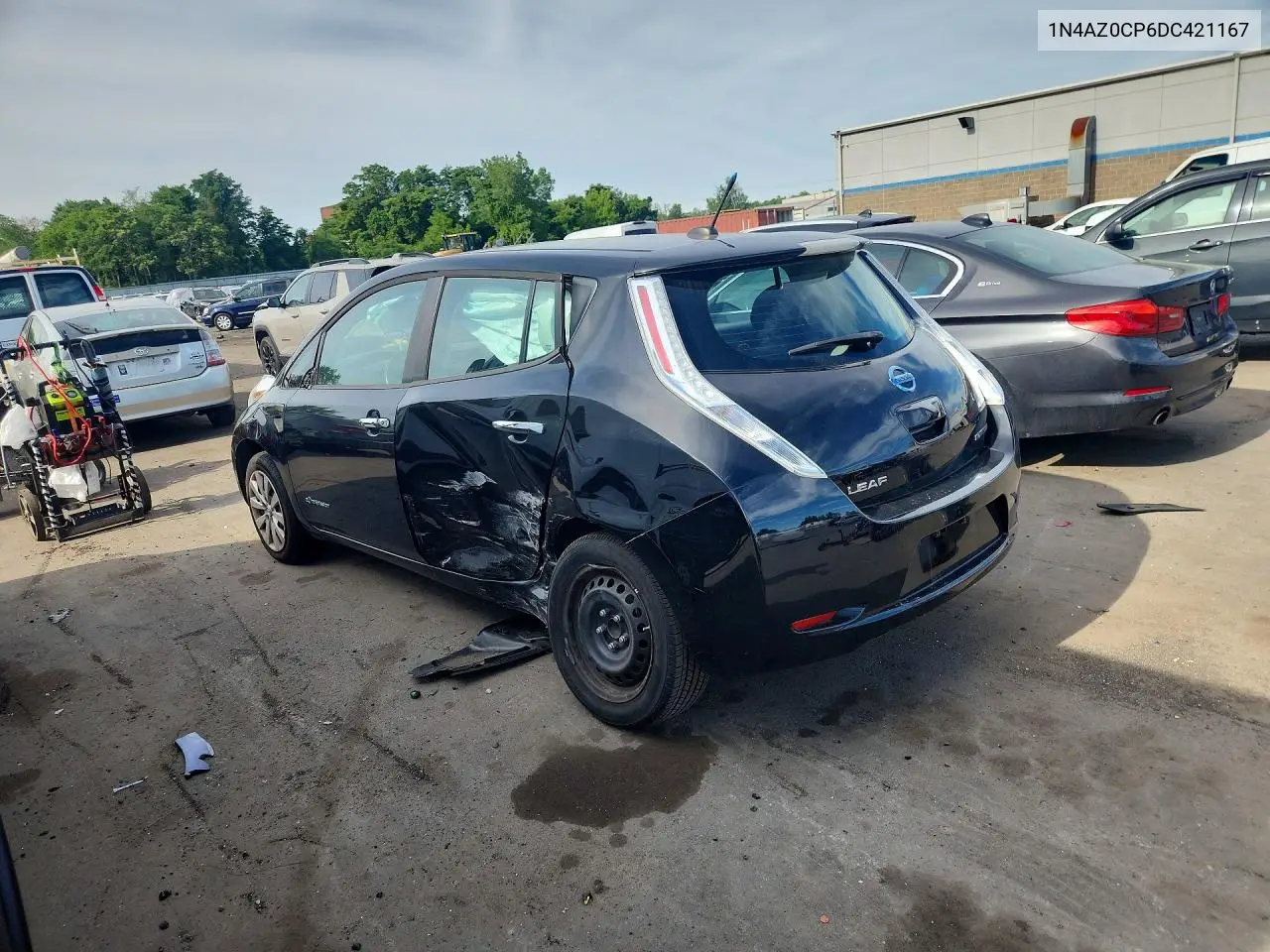 2013 Nissan Leaf S VIN: 1N4AZ0CP6DC421167 Lot: 55688456