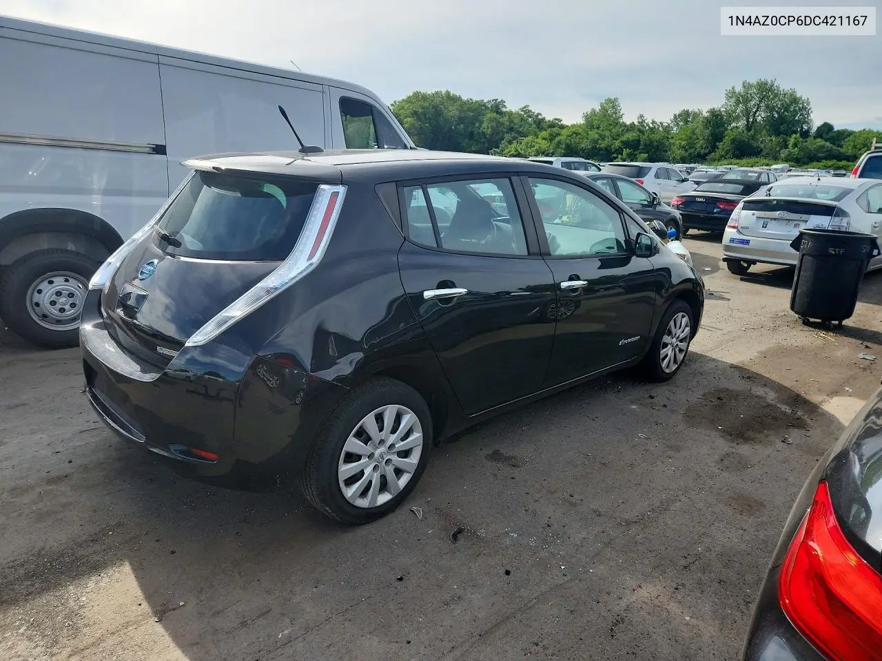 2013 Nissan Leaf S VIN: 1N4AZ0CP6DC421167 Lot: 55688456