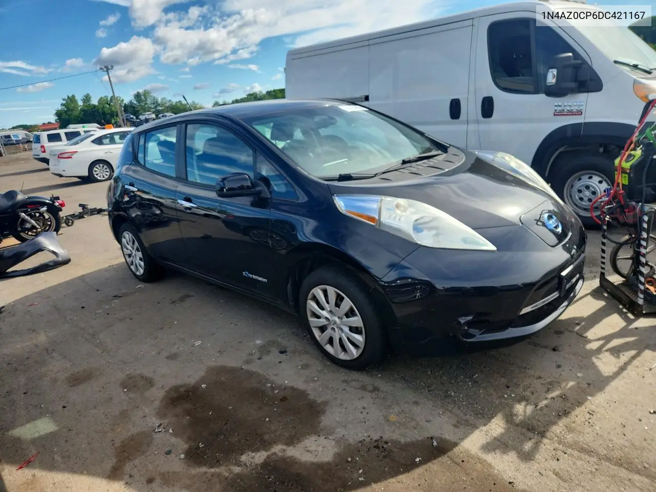 2013 Nissan Leaf S VIN: 1N4AZ0CP6DC421167 Lot: 55688456