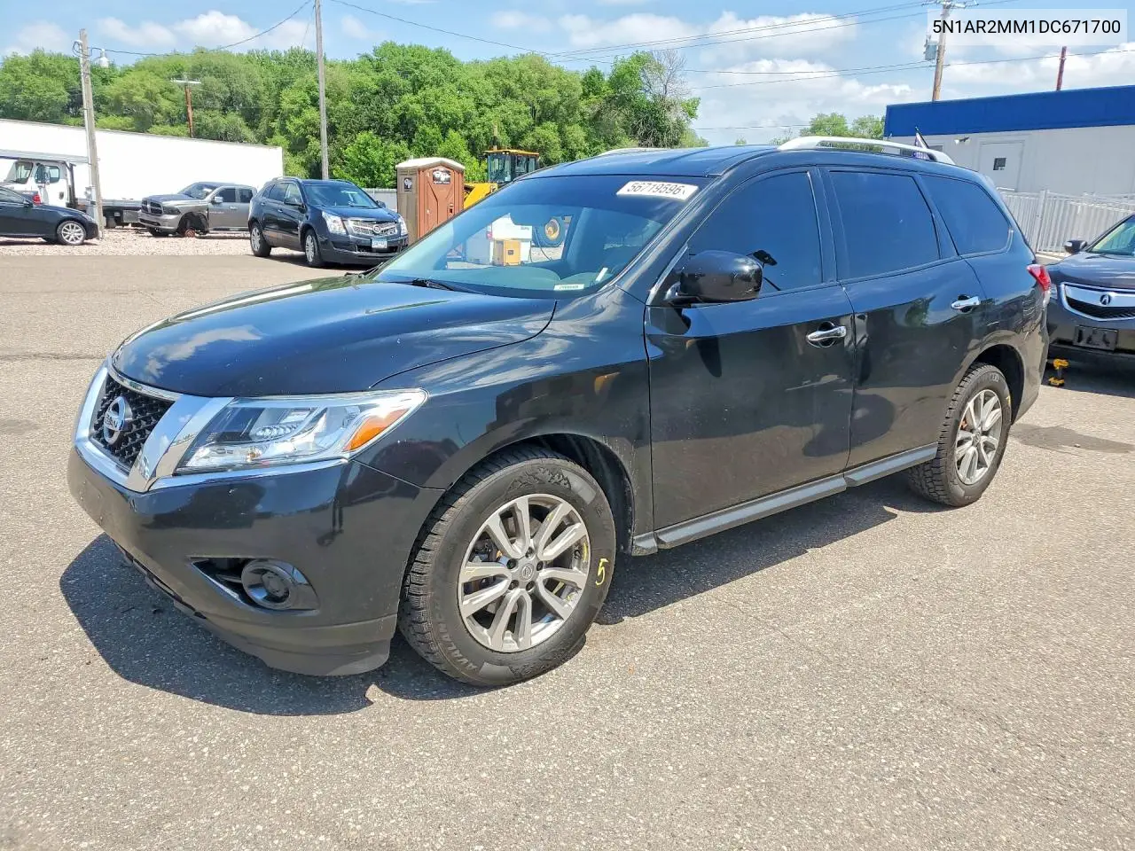 2013 Nissan Pathfinder S VIN: 5N1AR2MM1DC671700 Lot: 56719596