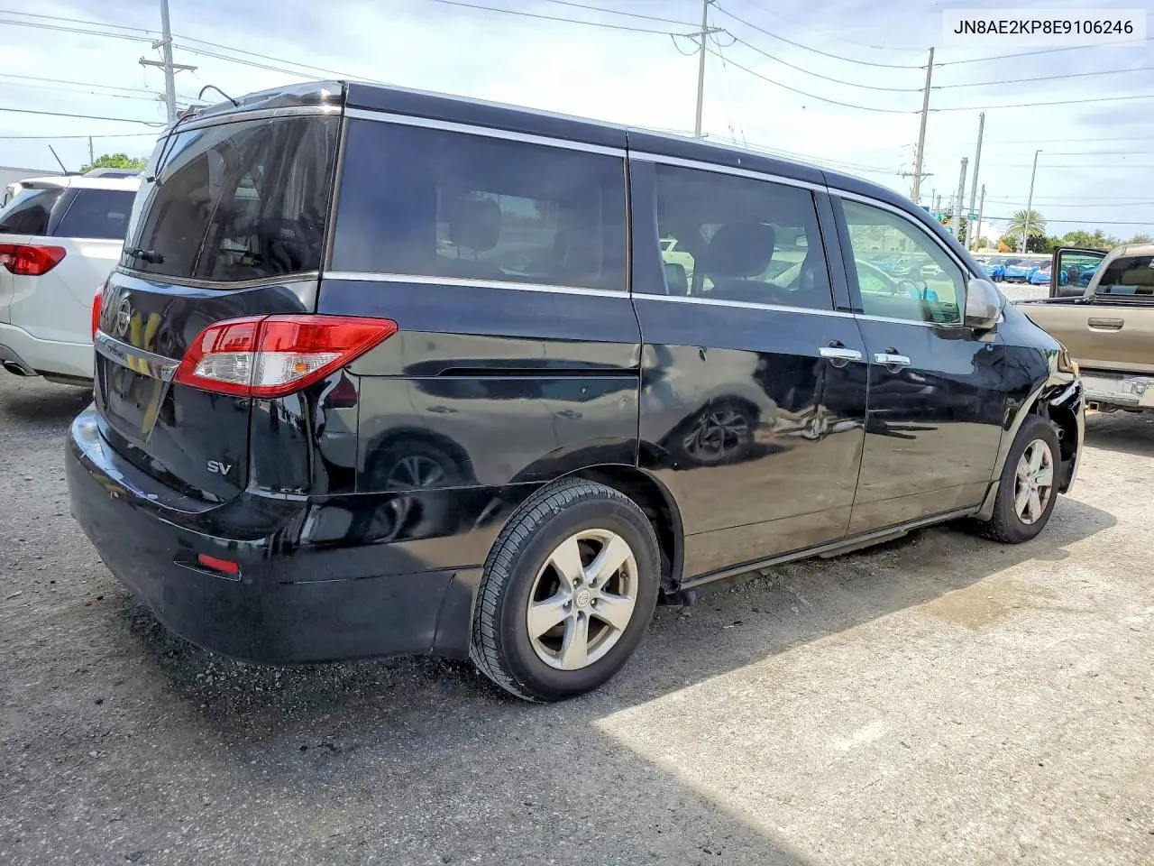 2014 Nissan Quest 3.5 S VIN: JN8AE2KP8E9106246 Lot: 52243386