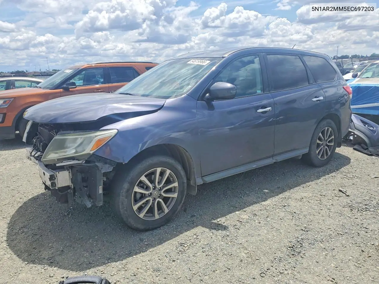 2014 Nissan Pathfinder S VIN: 5N1AR2MM5EC697203 Lot: 54619966